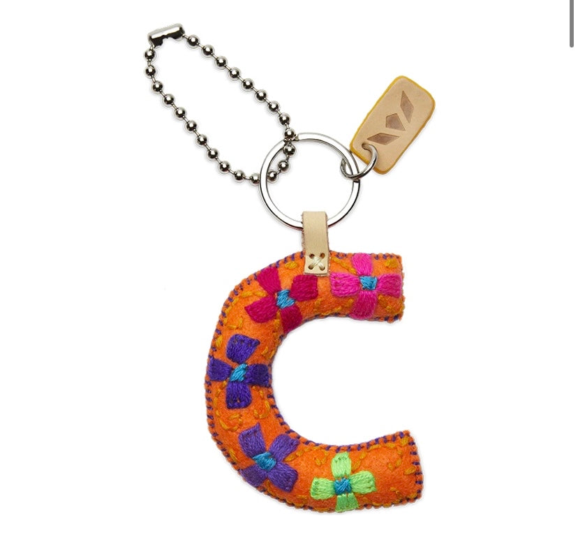 Quilted Letter  Charms