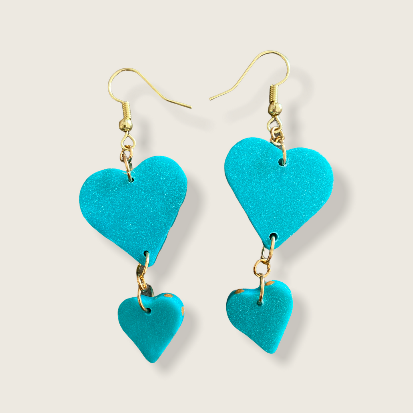 Turquoise Heart Earrings (sr)